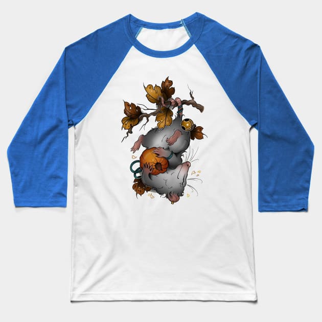 possum Baseball T-Shirt by Ninja banana